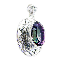Addison Rope-Wire Pendant Necklace with Stunning Gemstone