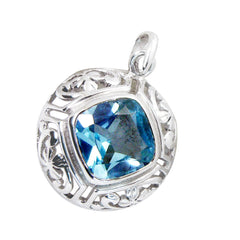 Rosa Blue Bubble Pendant - Elegant Gemstone Jewelry