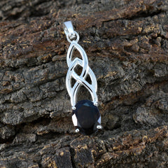 Rosa Brown Claddagh Pendant with Sterling Silver