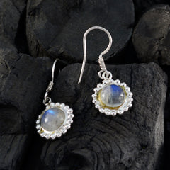 Rosa White Dangle Earrings for Stylish Elegance