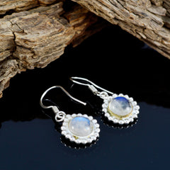 Rosa White Dangle Earrings for Stylish Elegance