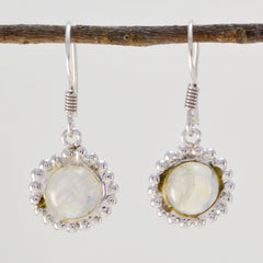 Rosa White Dangle Earrings for Stylish Elegance