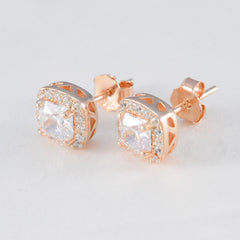 Rosa White Stud Earrings for Everyday Elegance