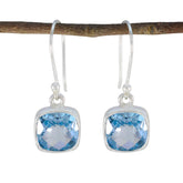 Sakura Blue Dangle Earrings for Everyday Elegance Blue Topaz Blue Dangle