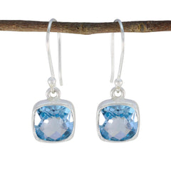 Sakura Blue Dangle Earrings for Everyday Elegance Blue Topaz Blue Dangle