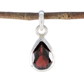 Sakura Red Pendant Necklace - Elegant Gemstone Jewelry Garnet Red Red