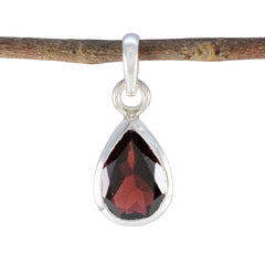 Sakura Red Pendant Necklace - Elegant Gemstone Jewelry Garnet Red Red