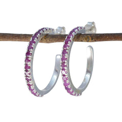 Sakura Red Stud Earrings for Trendy Everyday Wear