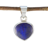 Sara Blue Love Pendant - Elegant Gemstone Jewelry Lapis Lazuli Blue Blue