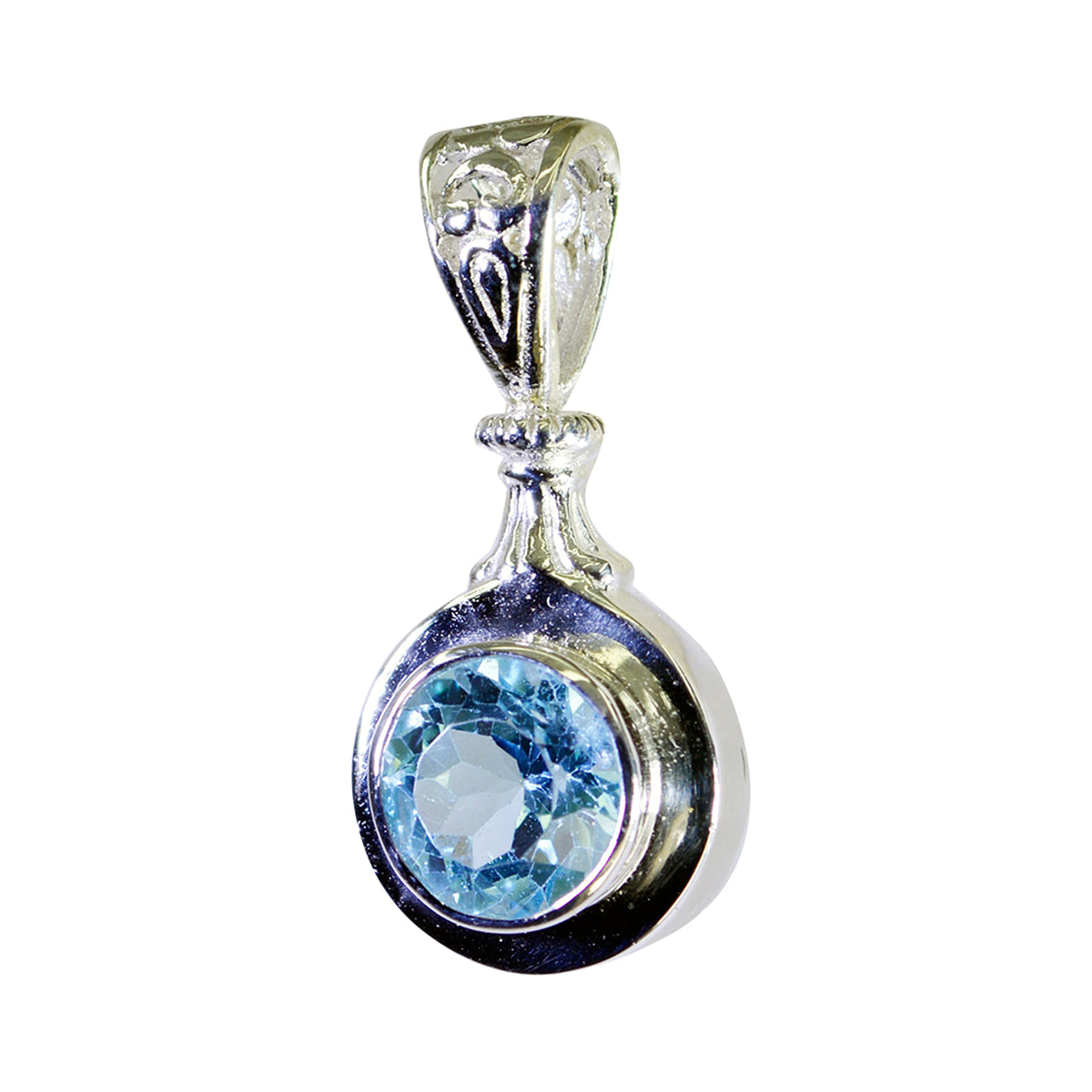 Savannah Blue wedding Tiny Pendant Blue Topaz Blue Blue