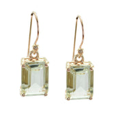 Savannah Green Dangle Earrings - Stylish Gemstone Jewelry Green Amethyst Green Dangle