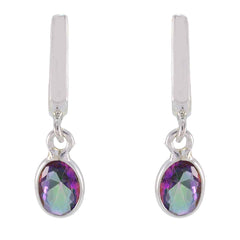 Savannah Multicolor Stud Earrings for Vibrant Style Mystic Quartz multicolor Stud