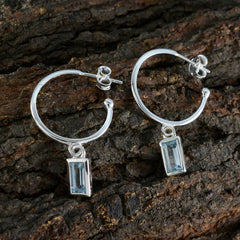 Scarlett Blue Solitaire Earrings for Everyday Glam