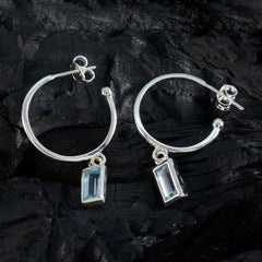 Scarlett Blue Solitaire Earrings for Everyday Glam
