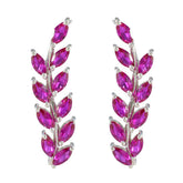 Scarlett Pink Dangle Earrings for Glamorous Looks Pink CZ Pink Dangle