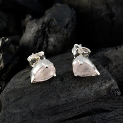 Scarlett Pink Solitaire Earrings for Everyday Glam