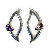 Scarlett Purple Stud Earrings for Everyday Glam Amethyst Purple Stud