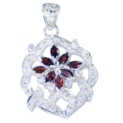Scarlett Red Cocktail Statement Pendant Garnet Red Red