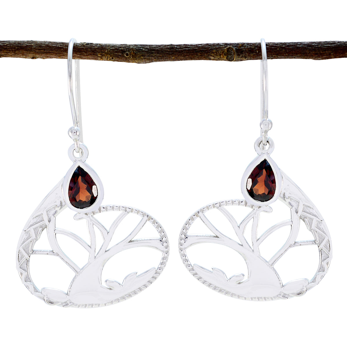 Scarlett Red Dangle Earrings for Fashionable Looks Garnet Red Dangle