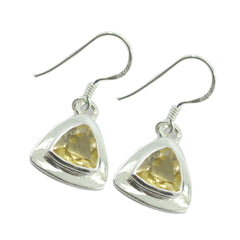 Scarlett Yellow Earrings in Elegant Silver Design