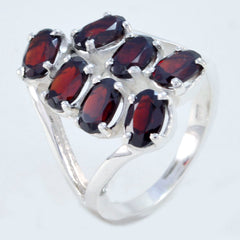 Aisha Abstract Gemstone Ring for Women with Red Stones