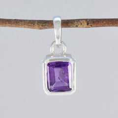 Anna Silver Amethyst Necklace - Stylish Pendant Design