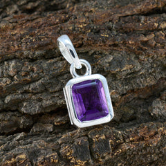 Anna Silver Amethyst Necklace - Stylish Pendant Design