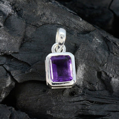 Anna Silver Amethyst Necklace - Stylish Pendant Design