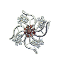 Natalia Silver and Red Pendant Design for Fashion Jewelry