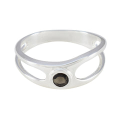 Tereza Romantic Brown Solitaire Ring smoky quartz Brown