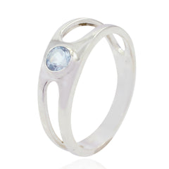 Hye-jin Abstract Blue Solitaire Ring