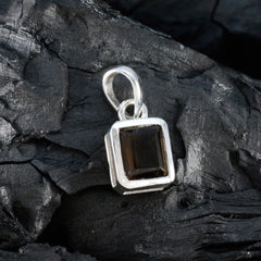 Aria Brown Eternity Pendant with Silver Frame
