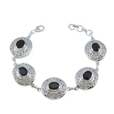 Amelia Brown Links Bracelet Gift for Fashion Lovers Smoky Quartz Brown