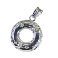 Genesis Bubble Tiny Pendant Jewelry Silver Gemstone Charm