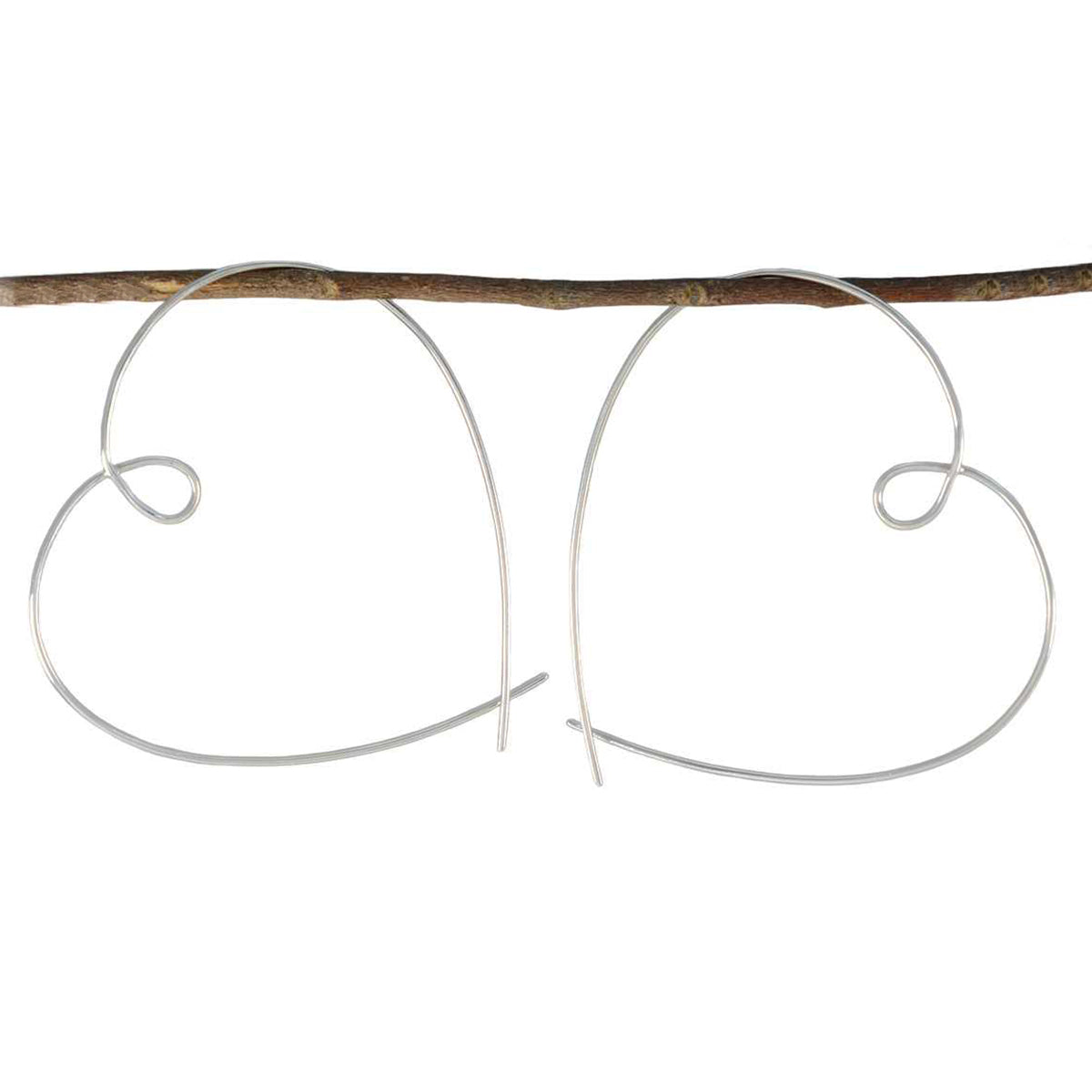 Micaela Silver Dainty Dangle Earrings for Everyday Glam Plain Gray Dangle