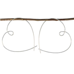 Micaela Silver Dainty Dangle Earrings for Everyday Glam Plain Gray Dangle