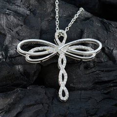 Bruna Elegant Gemstone Pendant with Dragonfly Design