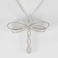 Bruna Elegant Gemstone Pendant with Dragonfly Design