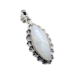 Ángeles Eye-Catching Gemstone Pendant in Silver