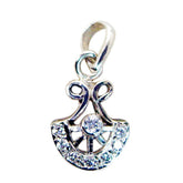 Harper Featherlight Engagement Pendant with Sparkling Stones White CZ White White