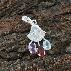 Agnes Multi-Gemstone Pendant for Everyday Elegance