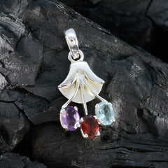 Agnes Multi-Gemstone Pendant for Everyday Elegance