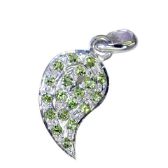 Paula Green Gemstone Pendant Sparkling Leaf Design