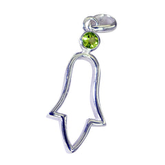 Paula Green Gemstone Valentine Pendant in Sterling Silver