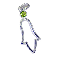 Paula Green Gemstone Valentine Pendant in Sterling Silver
