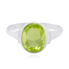 Julia Traditional Green Solitaire Ring