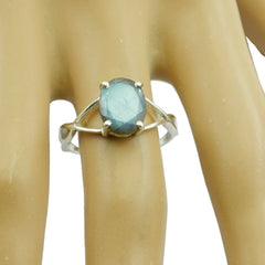 Dewi Grey Gemstone Ring in Sterling Silver