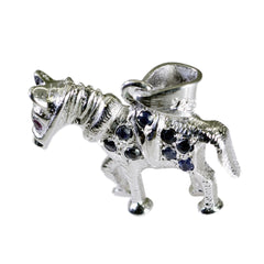 Rosa Multicolor Gemstone Pendant in Horse Design