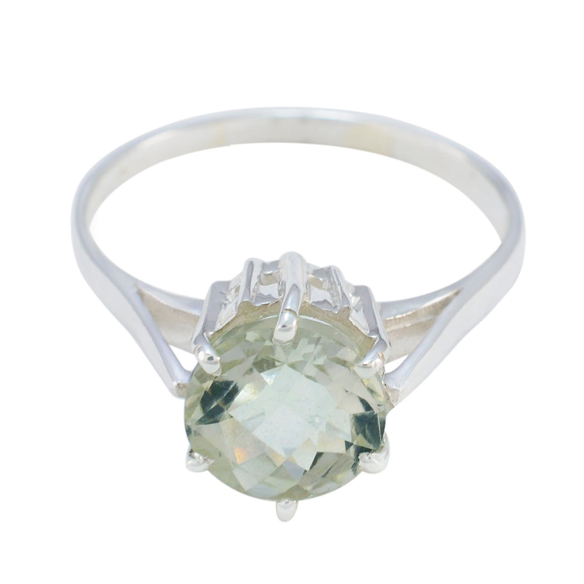 Ana Fairytale Light Green Solitaire Ring Green Amethyst Green
