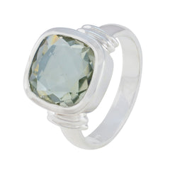 Leah Signet Light Green Solitaire Ring